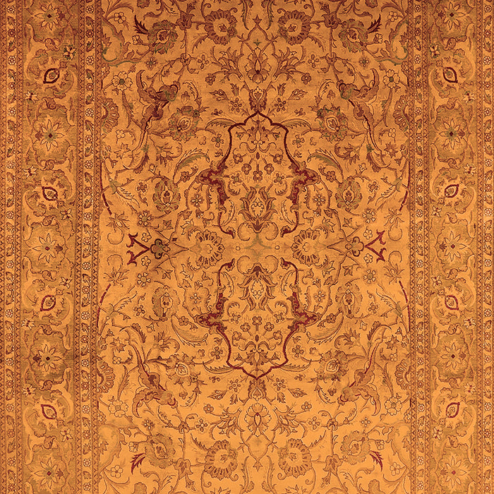 Machine Washable Oriental Orange Traditional Area Rugs, wshurb866org