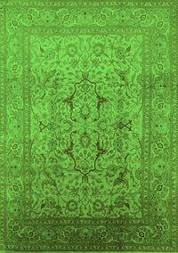 Oriental Green Traditional Rug, urb866grn