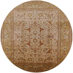 Round Machine Washable Industrial Modern Mahogany Brown Rug, wshurb866