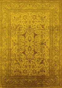 Oriental Yellow Traditional Rug, urb866yw