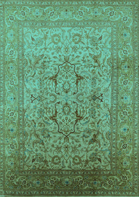 Oriental Turquoise Traditional Rug, urb866turq