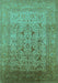 Oriental Turquoise Traditional Rug, urb866turq