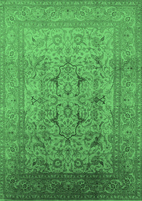Oriental Emerald Green Traditional Rug, urb866emgrn