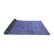 Sideview of Oriental Blue Traditional Rug, urb866blu