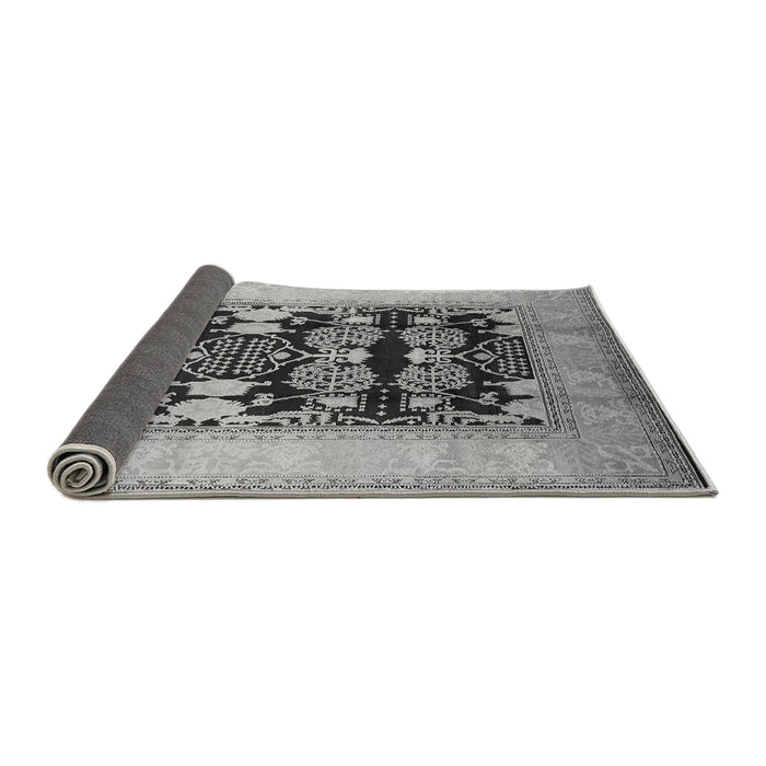 Sideview of Oriental Gray Traditional Rug, urb867gry
