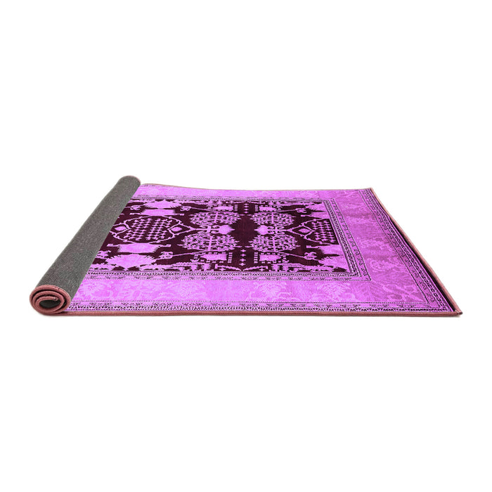 Sideview of Oriental Purple Traditional Rug, urb867pur
