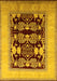 Oriental Yellow Traditional Rug, urb867yw