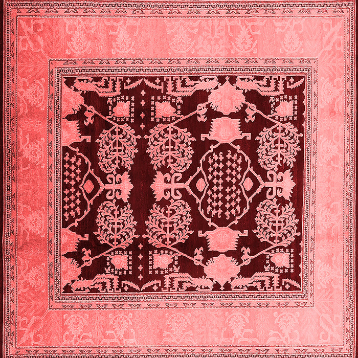 Machine Washable Oriental Red Traditional Rug, wshurb867red
