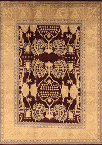 Oriental Brown Traditional Rug, urb867brn