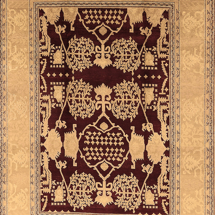 Oriental Brown Traditional Rug, urb867brn