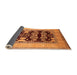 Sideview of Oriental Orange Traditional Rug, urb867org