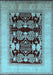 Oriental Light Blue Traditional Rug, urb867lblu