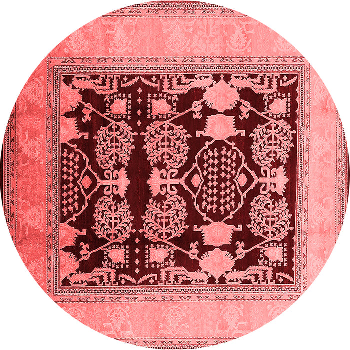 Machine Washable Oriental Red Traditional Rug, wshurb867red