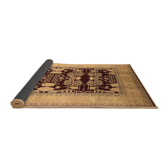 Sideview of Oriental Brown Traditional Rug, urb867brn