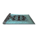 Sideview of Oriental Light Blue Traditional Rug, urb867lblu