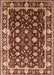 Mid-Century Modern Brown Sand Brown Oriental Rug, urb868