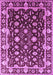 Machine Washable Oriental Purple Traditional Area Rugs, wshurb868pur