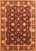 Machine Washable Oriental Orange Traditional Area Rugs, wshurb868org