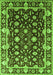 Oriental Green Traditional Rug, urb868grn