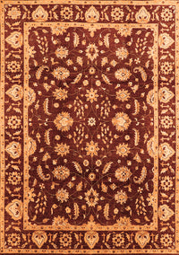 Oriental Orange Traditional Rug, urb868org