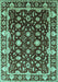 Oriental Turquoise Traditional Rug, urb868turq