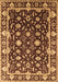 Oriental Brown Traditional Rug, urb868brn
