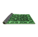 Sideview of Oriental Emerald Green Traditional Rug, urb868emgrn