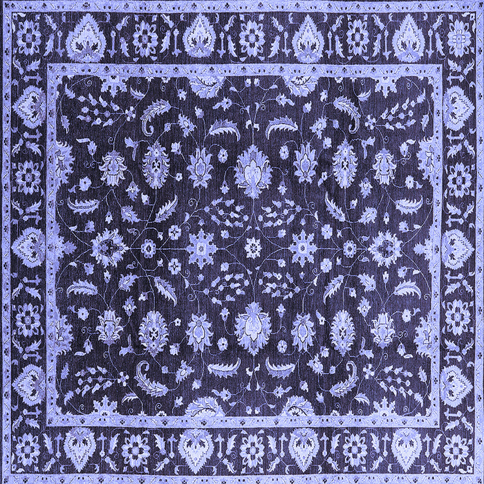 Square Oriental Blue Traditional Rug, urb868blu