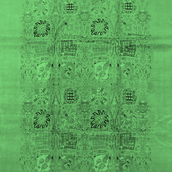 Oriental Emerald Green Industrial Rug, urb869emgrn