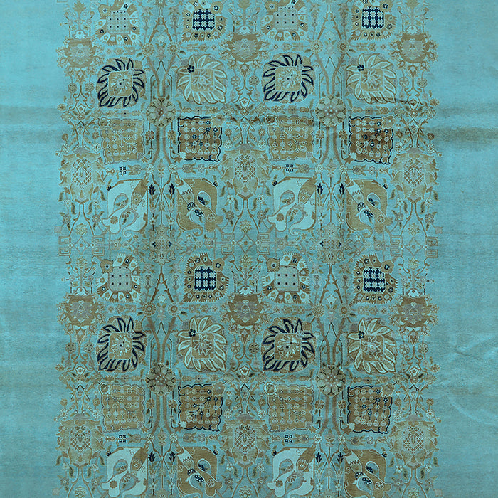 Oriental Light Blue Industrial Rug, urb869lblu
