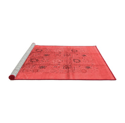 Industrial Red Washable Rugs