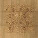 Square Oriental Brown Industrial Rug, urb869brn