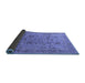 Sideview of Oriental Blue Traditional Rug, urb870blu