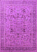 Machine Washable Oriental Purple Traditional Area Rugs, wshurb870pur