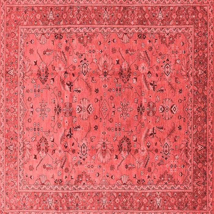 Machine Washable Oriental Red Traditional Rug, wshurb870red
