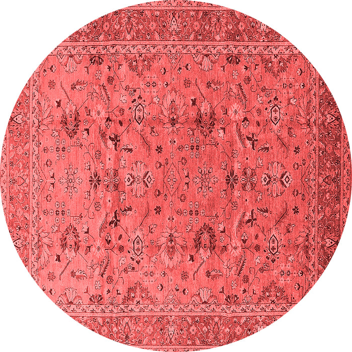 Machine Washable Oriental Red Traditional Rug, wshurb870red