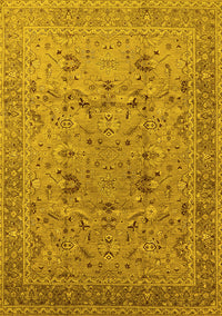 Oriental Yellow Traditional Rug, urb870yw