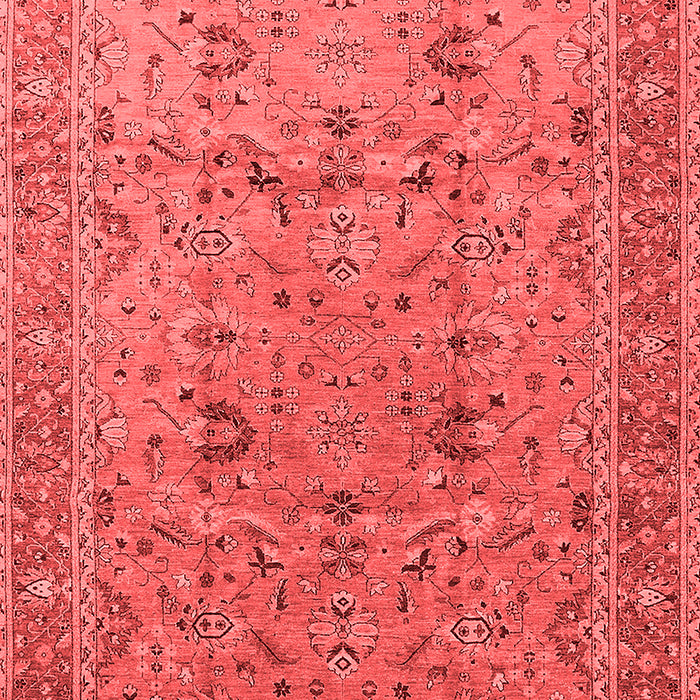 Machine Washable Oriental Red Traditional Rug, wshurb870red