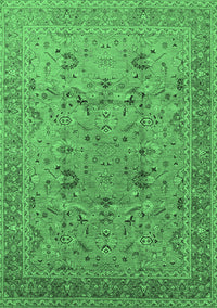 Oriental Emerald Green Traditional Rug, urb870emgrn