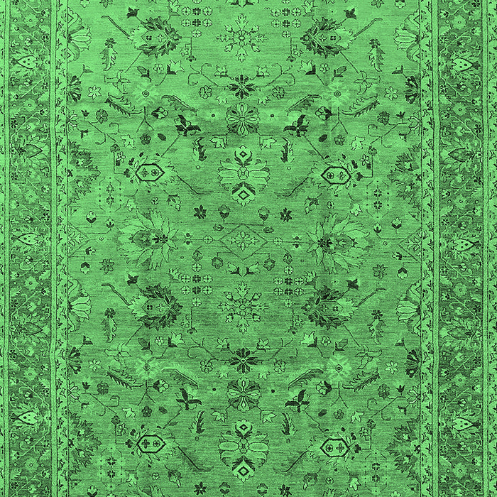 Oriental Emerald Green Traditional Rug, urb870emgrn