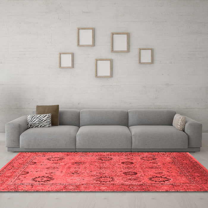 Traditional Red Washable Rugs
