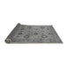 Sideview of Oriental Gray Traditional Rug, urb871gry