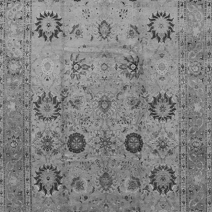 Machine Washable Oriental Gray Traditional Rug, wshurb871gry