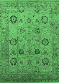 Oriental Emerald Green Traditional Rug, urb871emgrn