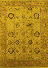 Oriental Yellow Traditional Rug, urb871yw