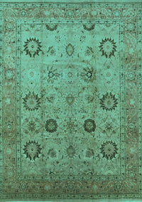 Oriental Turquoise Traditional Rug, urb871turq