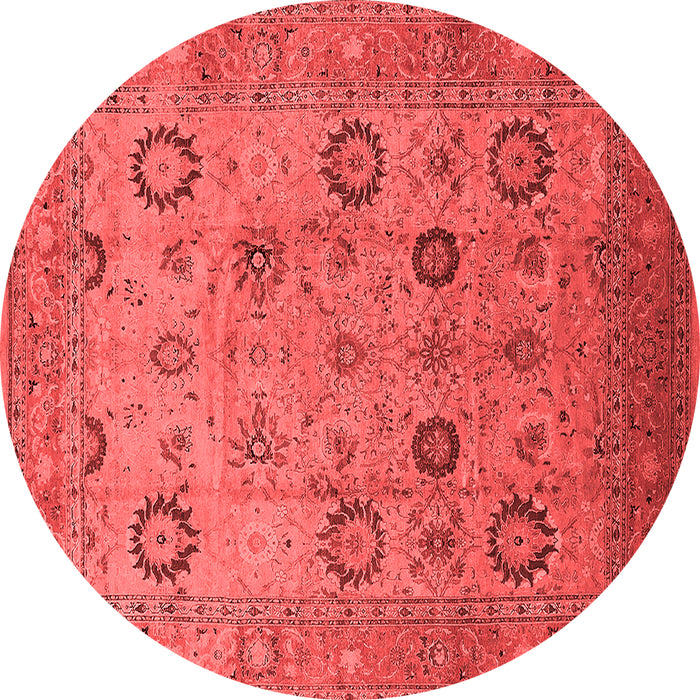 Machine Washable Oriental Red Traditional Rug, wshurb871red