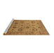 Sideview of Machine Washable Oriental Brown Traditional Rug, wshurb871brn