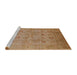 Sideview of Machine Washable Industrial Modern Brown Sand Brown Rug, wshurb872