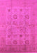 Machine Washable Oriental Pink Traditional Rug, wshurb872pnk